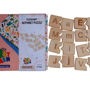 Eco smart learn wooden alphabet puzzles
