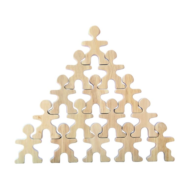 Wooden toy Army stackers