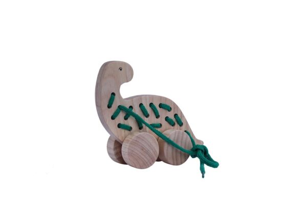 Lacing toy dino