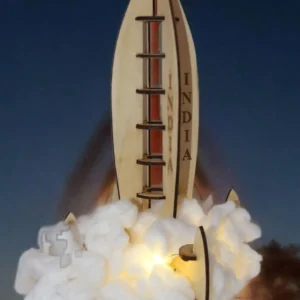 Wooden GSLV Chandrayaan