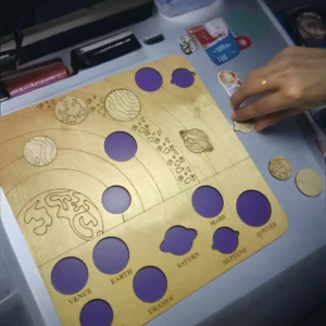 Wooden Planet Puzzle